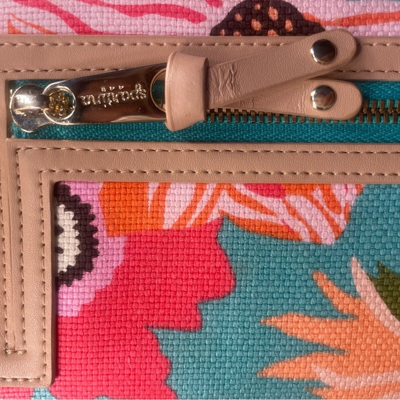 Spartina 449 Broughton linen &  leather Multi Phone Wallet - Picture 11 of 13